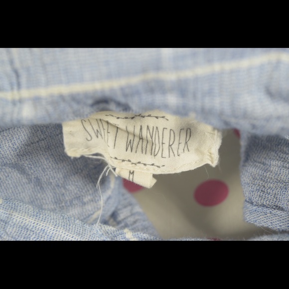 Sweet Wanderer Blue Striped Beach Dress - Picture 2 of 2